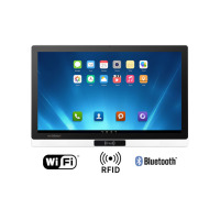 Mobitouch 215A-LF v.1 - Control panel based on Android 12 or 14 for industrial applications with WiFi, 125 kHz RFID and a 21.5-inch screen