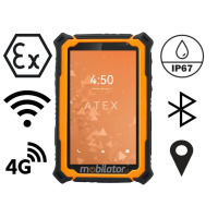MobiPad Tex17 v.5 - Przemysłowy tablet z ATEX do Strefy 1 Android, 7 cala 2200nits, 8GB RAM, LTE, GPS, Bateria 10000mAh - dodatkowo z czytnikiem  RFID UHF