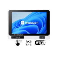 Mobitouch 101W-LF+2D v.7 - Odporny na kurz i wodę  panel operatorski z dotykowym ekranem rezystywnym, 4G, WiFi, RFID HF 13,56 MHz + LF 125 kHz, systemem Windows 11 oraz BT  