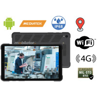 Mobipad 688DS-RTML v.2 - Wytrzymały tablet przemysłowy IP68 z DualSIM, ekran 8cali, Android 11, NFC, 6GB RAM - dla magazynów i logistyki