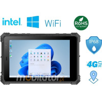Mobipad 08DS-RTNL v.5 - 8-inch IP68 outdoor tablet with a bright 700 nit screen, Windows 10, GPS, NFC, 2D scanner, 5G modem - for field work