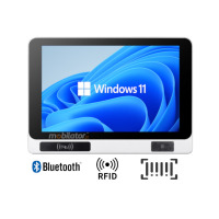 Mobitouch 101W-LF+2D v.4 - Wielozadaniowy panel sterowniczy do użytku w przemyśle ( norma IP65 na front ) z dotykowym  ekranem, Windows 11, RFID LF125 kHz + 13,56 MHZ  oraz WiFi 