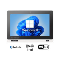 Mobitouch 116W-LF+2D v.2 - Przemysłowy panel sterowniczy (norma IP65 na front) z dotykowym pojemnościowym ekranem, BT 4.0 , wydajnym procesorem INTEL  oraz skanerem radiowym RFID LF125 kHz + HF 13,56 MHz