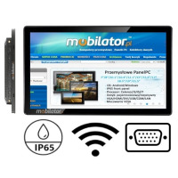 BiBox 270-I58 v.3 - Profesjonalny panel PC 27 cali 1920x1080 o jasności 300 nitów, 2x RJ45, 2x RS232, i5-8250U, 8GB RAM, 256GB SSD, IP65 na przód - terminale operatora i sterowniki CNC