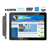 BiBox 15-I510 v.7 - Nowoczesny panel komputerowy 15" - Intel i5-10210U, 32GB RAM, 1TB SSD, IP65 na przedni panel, Windows 11, 2x RJ45 - Do obsługi interaktywnych map kampusów uczelnianych