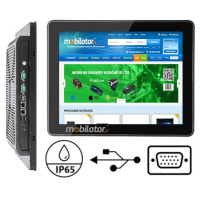 BiBox 121-I58 v.5 - Industrial Panel Computer 12.1 inch IP65 for the front panel, i5-8250U, 8/256GB, 2x LAN and RS232, Windows 11 Pro - Ideal for the construction and engineering sector