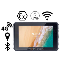 MobiPad Tex81 v.1 - Multi-tasking tablet 8 inches 400 nits for Zone 1 explosion hazard zone (ATEX certified) Android, 6GB, NFC, E20, 4G/WiFi, 12000mAh - high-capacity battery