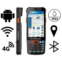 MobiPad P3600KH v.1 - A small-sized data collector with Android 14, 4GB RAM, 4G communication modules, WiFi 5 and Bluetooth 5.0