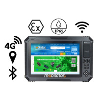MobiPad Tex101 v.3 - Intrinsically Safe Tablet with ATEX Standard, Android 9/10/11/13, 8GB RAM, 128GB, NFC, 4G, 2D Barcode Scanner, GPS, 14600mAh Battery, 1000 Nits Display