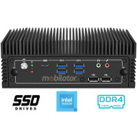 MobiPad nBOX MK12-V2-I5 v.2.1 - Multifunctional desktop mini computer for production control, Windows 11 Pro license, 8GB DDR4 RAM + 256GB SSD M.2, WiFi 6E