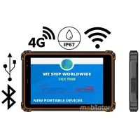 MobiPAD MR-806A v.12 - Rugged and Rugged Industrial Tablet with Zebra SE4710 Scanner, UHF RFID (10m-15m), and Bright 1000-nit Display