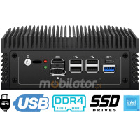 MobiPad nBOX MC8F-PoE v.3.1 - Powerful desktop Mini PC with Intel N150 processor, WiFi 6E, 256GB SSD with 1x HDMI and 1x Display Port connections and Windows 11 Pro license