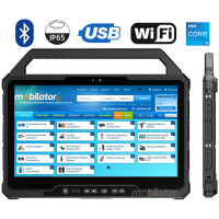 MobiPad RT-UF1330DS v.4 - Resistant 13-inch tablet with 512GB SSD, 500-nit screen, 2D code scanner, and UHF RFID