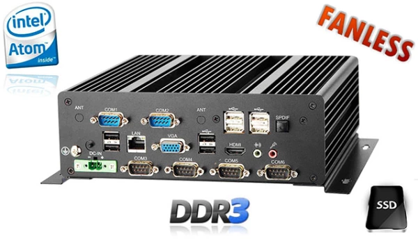 Industrial Fanless MiniPC bBOX-N2800-C4 v.2