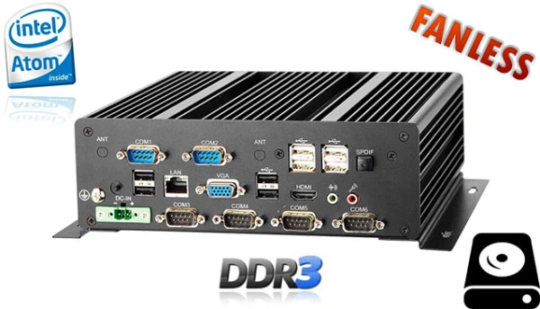 Industrial Fanless MiniPC bBOX-N2800-C4 v.3