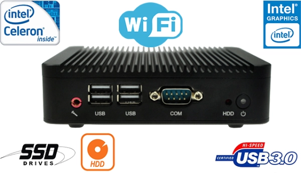 3x Industrial Fanless MiniPC mBOX Nuc Q180S-02 v.3