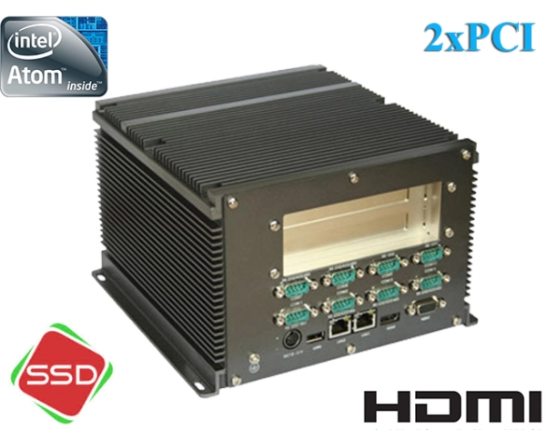 Fanless Industrial Computer MiniPC moBOX-525P2 (2xPCI) v.4