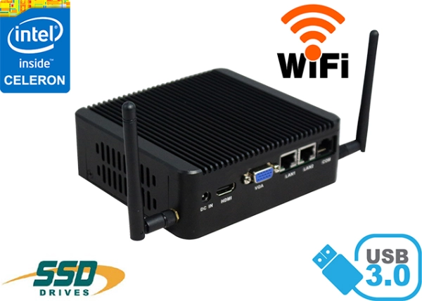 5x Industrial Computer Fanless MiniPC Nuc IBOX-Nano- J1800 N2B
