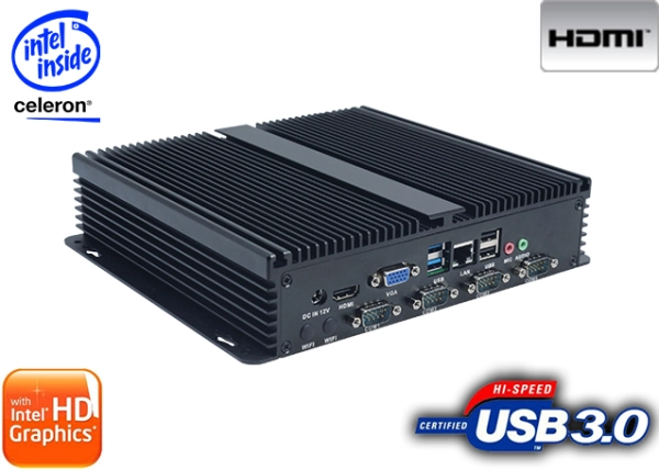 Industrial Computer Fanless MiniPC IBOX-J1900C BAREBONE