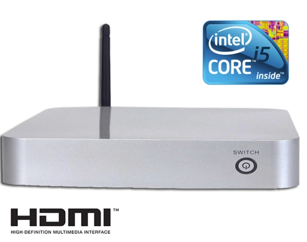Komputer Przemysłowy Fanless MiniPC nBOX-X26-I5 BAREBONE
