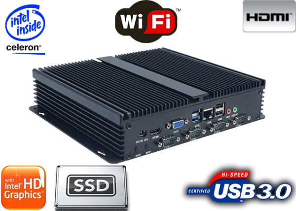 Industrial Computer Fanless MiniPC IBOX-J1900C v.1