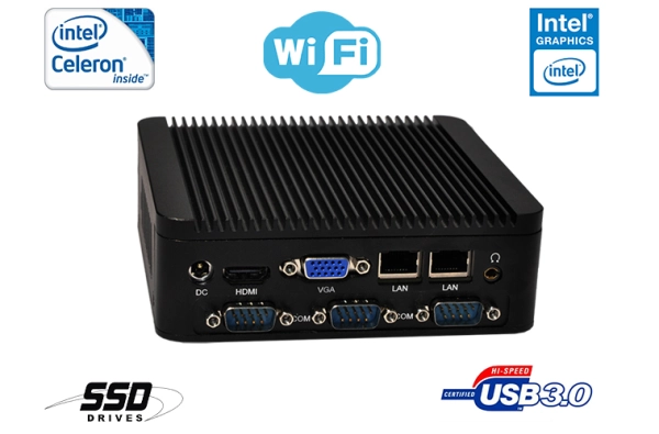 Industrial Fanless MiniPC mBOX Nuc Q180P v.4
