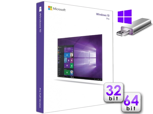 BOX Windows 10 Professional 32/64-bit PL USB (FQC-09115)