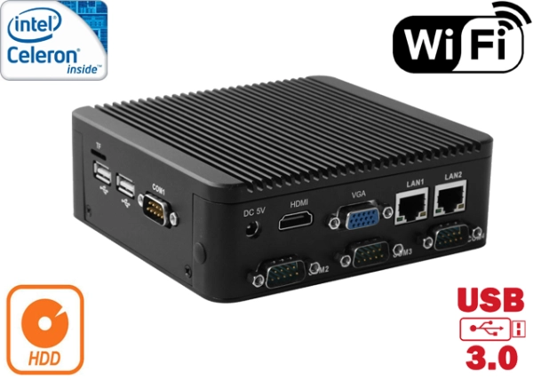 Industrial Computer Fanless Mini PC IBOX-Nano-J1900 N1b v.4