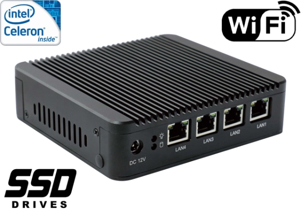 Przemysłowy Komputer Fanless MiniPC Nuc IBOX-501 N10-B v.2