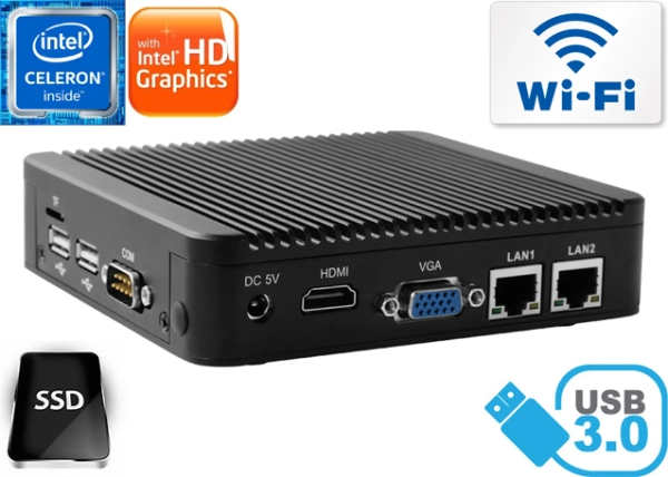 Przemysłowy Komputer Fanless MiniPC Nuc IBOX-501 N1-A v.3