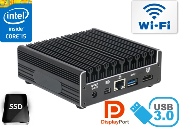 Przemysłowy Komputer Fanless MiniPC Nuc IBOX-C2 I5-5200U v.3