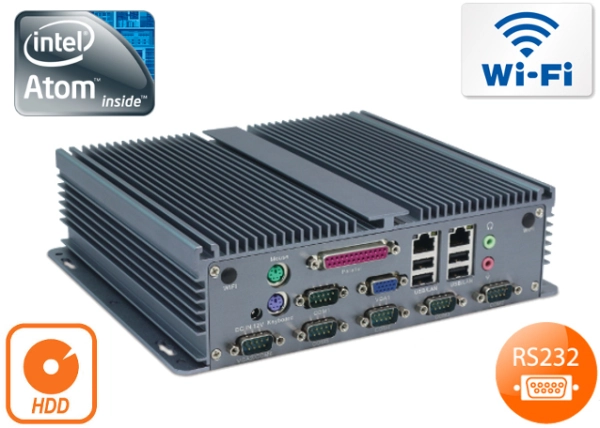 Przemysłowy Komputer Fanless MiniPC IBOX-206(D2550) v.3