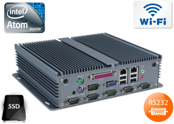 Przemysłowy Komputer Fanless MiniPC IBOX-206(D2550) v.5