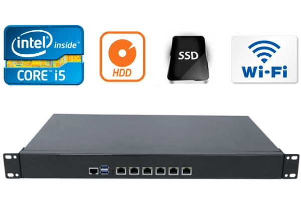 Przemysłowy Komputer Fanless MiniPC IBOX-NS-1U8L i5 v.3
