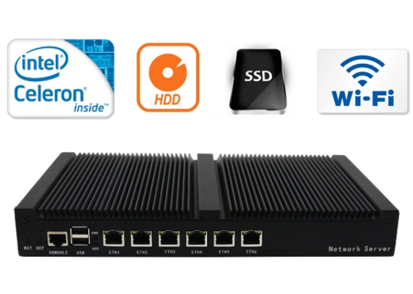 Industrial Computer Fanless MiniPC Nuc IBOX-NS-FL6L v.4