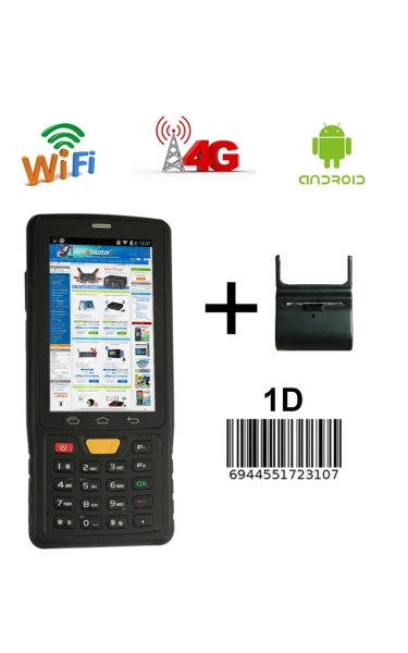 Przemysłowy kolektor Senter ST908W-1D(Laser Zebra) + Drukarka