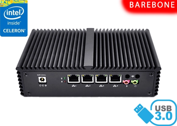 Komputer Przemysłowy Fanless MiniPC mBOX Nuc Q310G4 v.Barebone