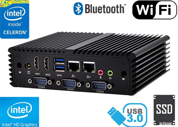 Komputer Przemysłowy Fanless MiniPC mBOX Nuc Q410P v.6