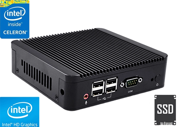 Przemysłowy Fanless MiniPC mBOX Nuc Q107N-01 v.1
