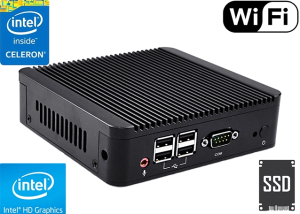 Przemysłowy Fanless MiniPC mBOX Nuc Q107N-02 v.4
