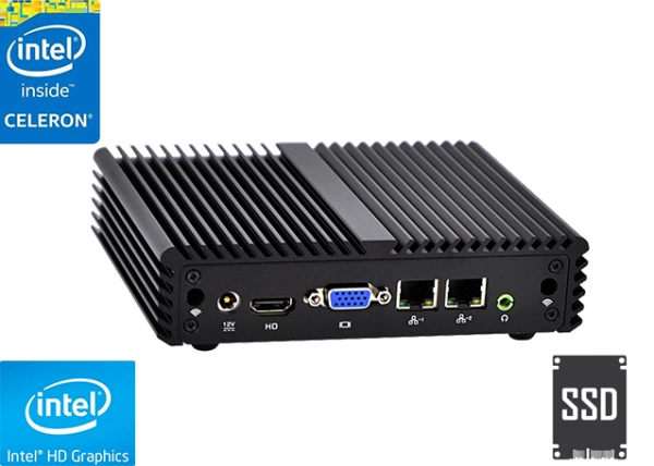 Przemysłowy Fanless MiniPC mBOX Nuc Q107S-01 v.2