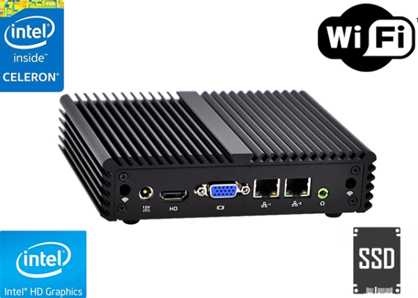 Przemysłowy Fanless MiniPC mBOX Nuc Q107S-01 v.3