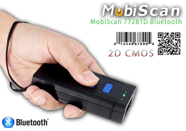 MobiScan 77282D - mini czytnik kodów kreskowych 2D - Bluetooth