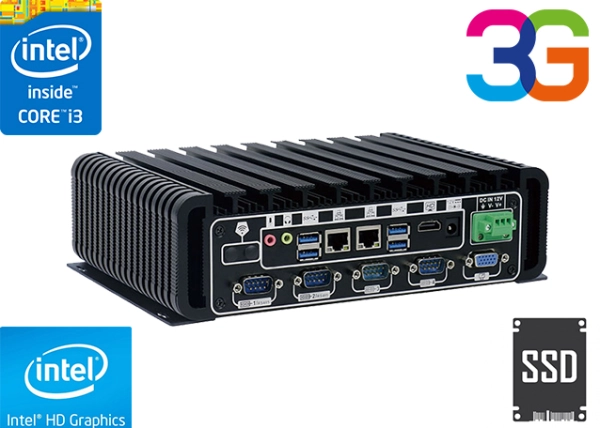 Przemysłowy Komputer Fanless MiniPC IBOX-601i3U v.1.1