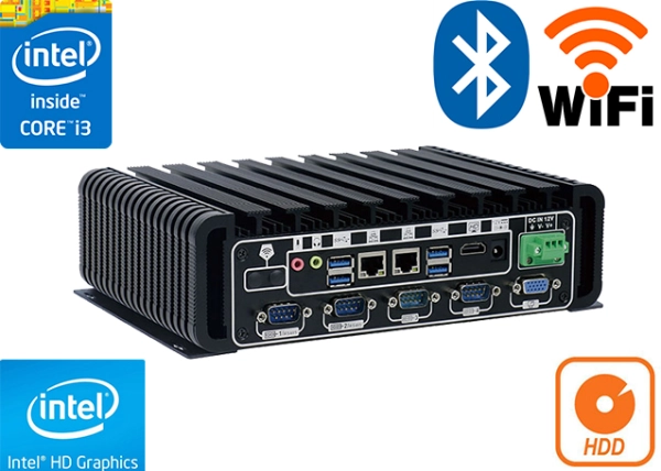 Computer Industrial Fanless MiniPC IBOX-601i3U v.2
