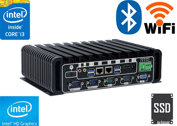 Computer Industrial Fanless MiniPC IBOX-601i3U v.4