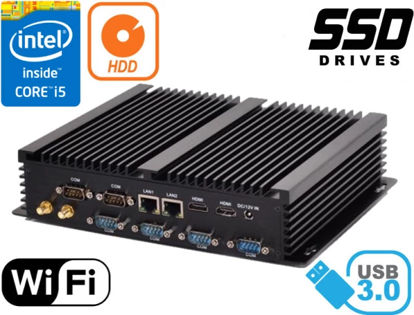 3 YEARS WARRANTY Industrial Computer Fanless MiniPC HyBOX B4PMF-i5 4200u v.5.1