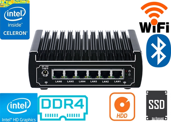 Computer Industrial Fanless MiniPC IBOX-513NA v.3