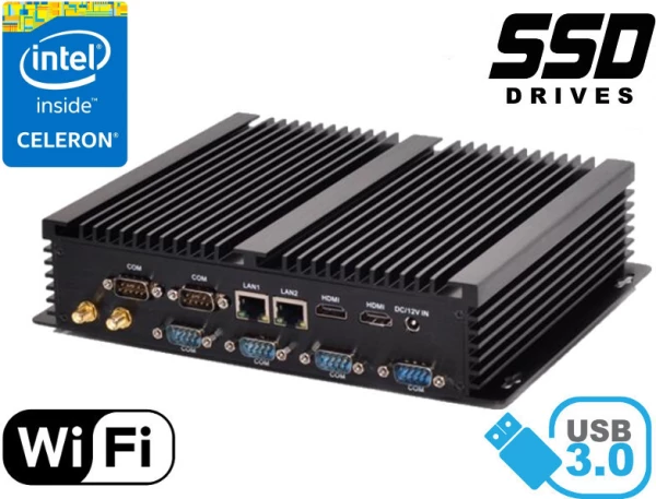 3 YEARS WARRANTY Industrial Computer Fanless MiniPC HyBOX 0B4PMF-2955U v.4