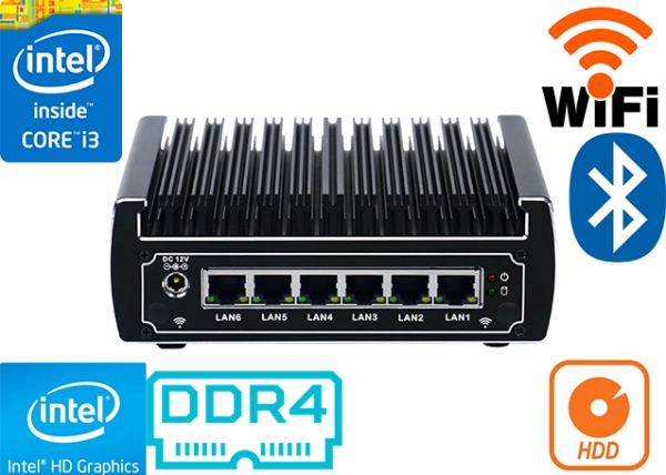 Przemysłowy Komputer Fanless MiniPC IBOX-513NB v.2
